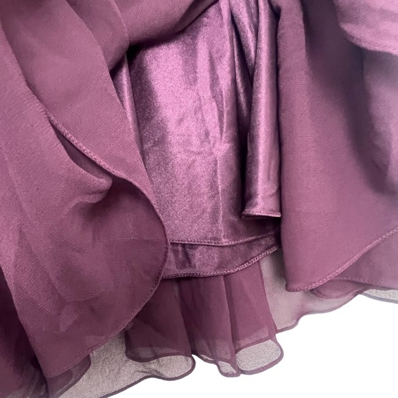 Jakara Formal Sequin Plum MIDI Dress Size 16 - Picture 7 of 9